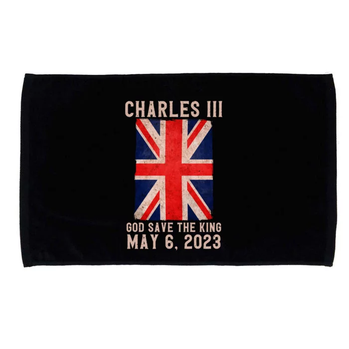 King Charles III Coronation God Save The King Microfiber Hand Towel