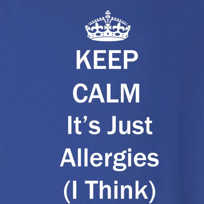 Keep Calm It's Just Allergies ( I Think ) By Yoray Meaningful Gift Toddler Long Sleeve Shirt