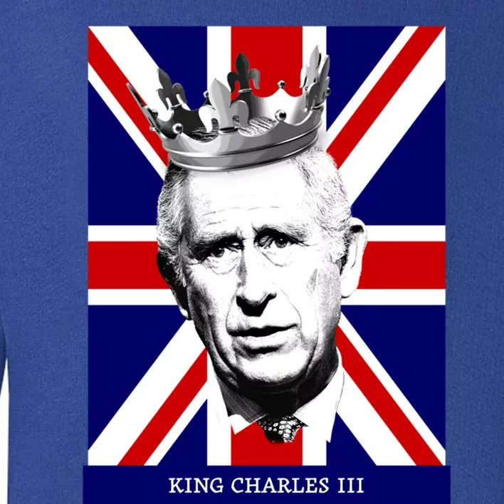 King Charles Iii Gift Union Jack Royal Family Gift Toddler Sweatshirt