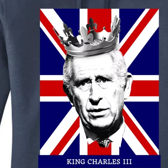 King Charles Iii Gift Union Jack Royal Family Gift Women's Pullover Hoodie