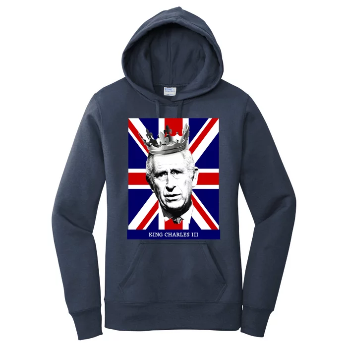 King Charles Iii Gift Union Jack Royal Family Gift Women's Pullover Hoodie