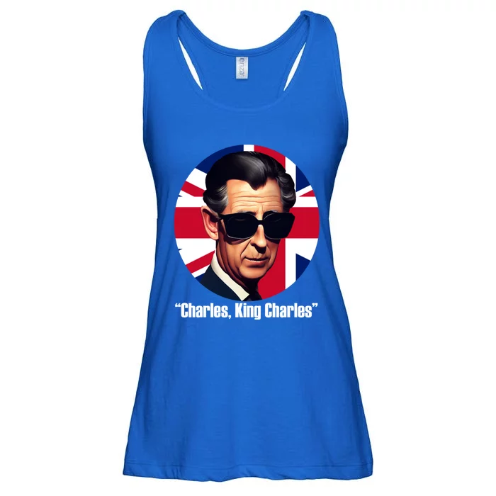 King Charles III Royal Coronation Funny British UK Souvenir Ladies Essential Flowy Tank