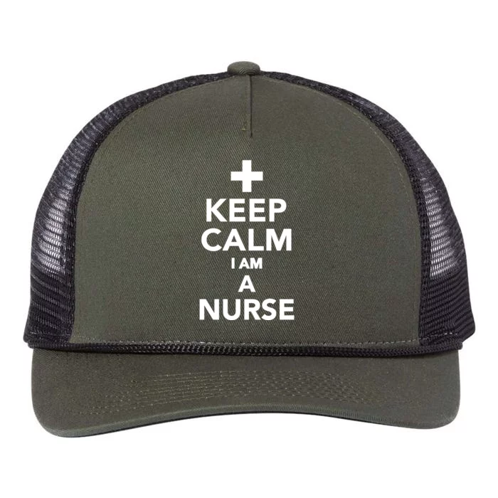 Keep Calm Im A Nurse Gift Retro Rope Trucker Hat Cap