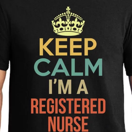 Keep Calm Im A Registered Nurse Funny Gift Pajama Set