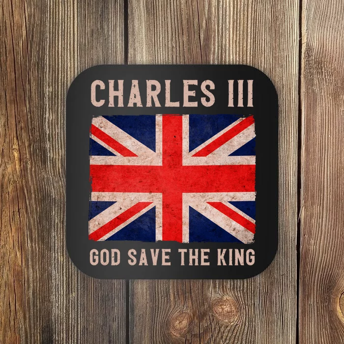 King Charles III God Save The King Monarchy UK Coaster