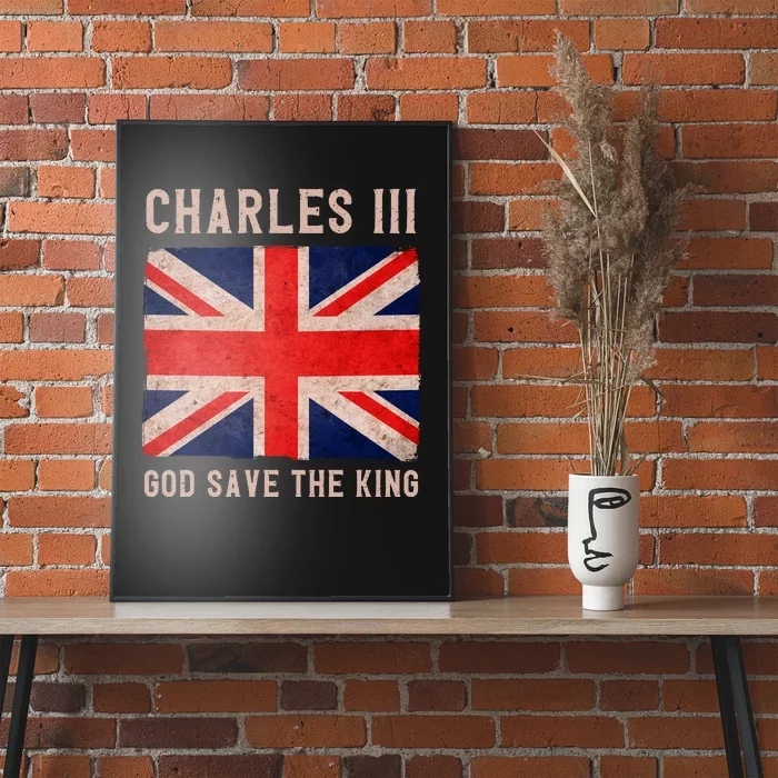 King Charles III God Save The King Monarchy UK Poster