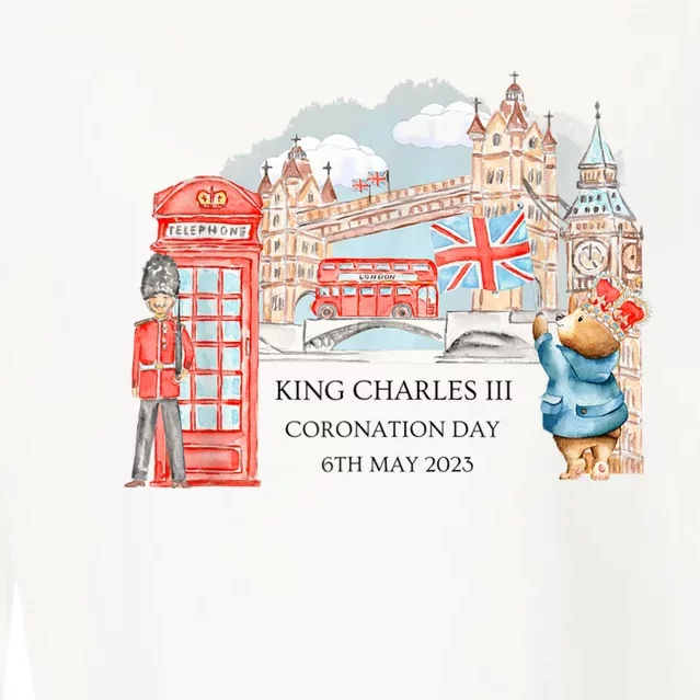 King Charles III Coronation Cropped Pullover Crew