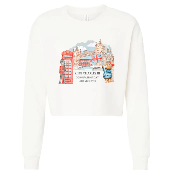 King Charles III Coronation Cropped Pullover Crew