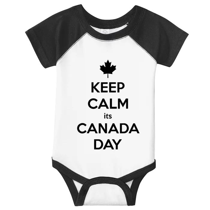 Keep Calm Its Canada Day Infant Baby Jersey Bodysuit