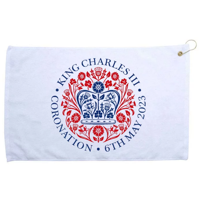 King Charles III Coronation Logo Watch Party Grommeted Golf Towel