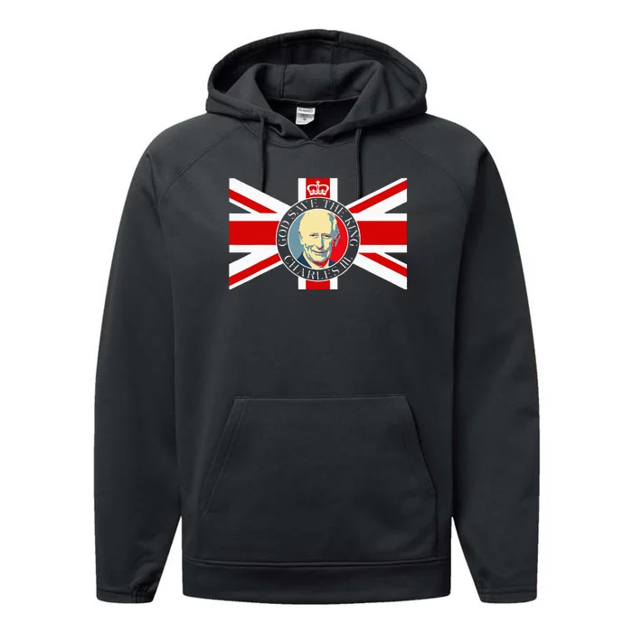 King Charles Iii Gifts Hrh Ciiir Welcome King Charles Iii Performance Fleece Hoodie