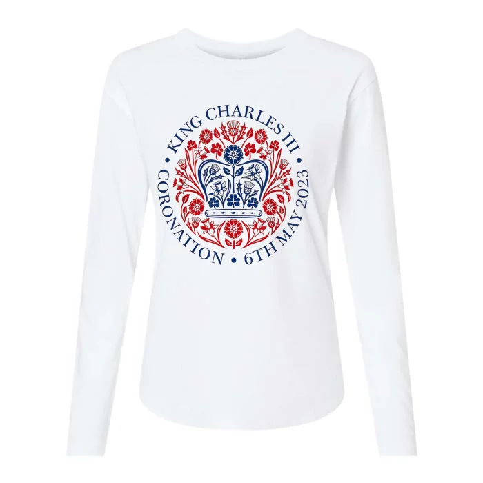 King Charles III Royal Family Coronation Women Men Womens Cotton Relaxed Long Sleeve T-Shirt