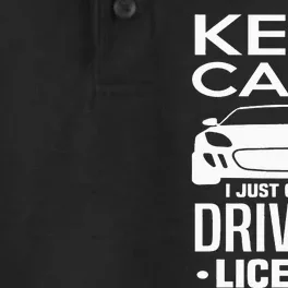 Keep Calm I Just Got My Drivers License Funny New Driver Dry Zone Grid Performance Polo