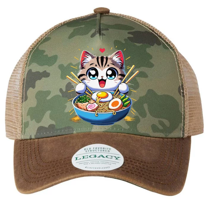 Kawaii Cat Japanese Anime Manga Cat Ramen Legacy Tie Dye Trucker Hat