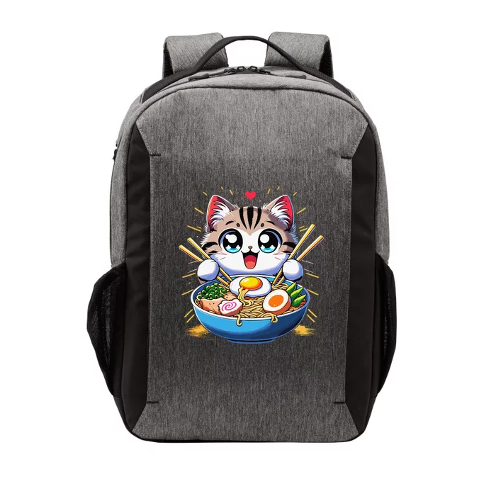 Kawaii Cat Japanese Anime Manga Cat Ramen Vector Backpack