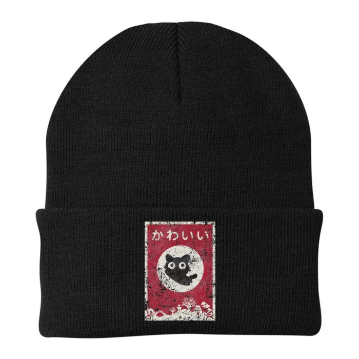 Kawaii Cat Japanese Black Anime Cat Knit Cap Winter Beanie