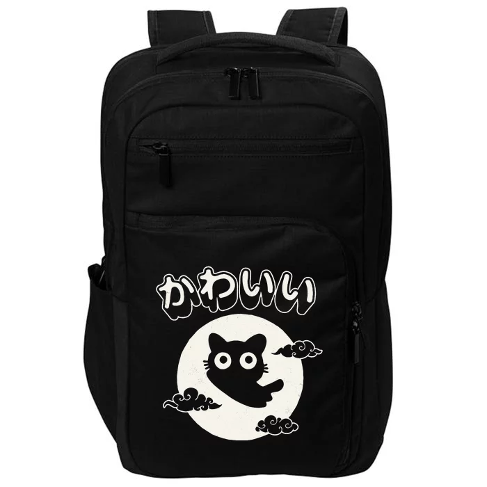 Kawaii Cat Japanese Black Anime Cat Cute Impact Tech Backpack