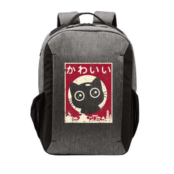 Kawaii Cat Japanese Black Anime Cat Lover Otaku Gifts Vector Backpack