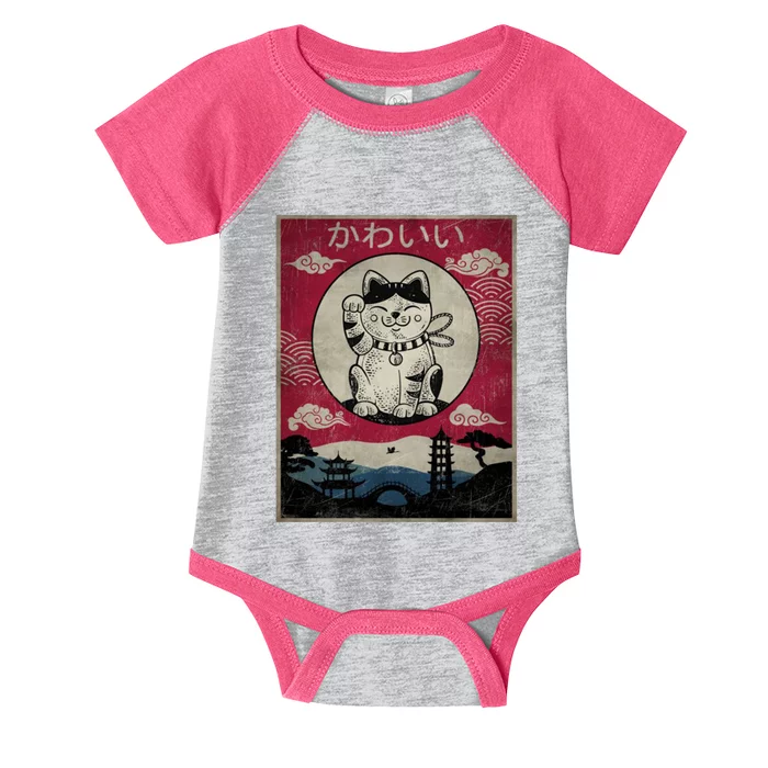 Kawaii Cat Japanese Infant Baby Jersey Bodysuit