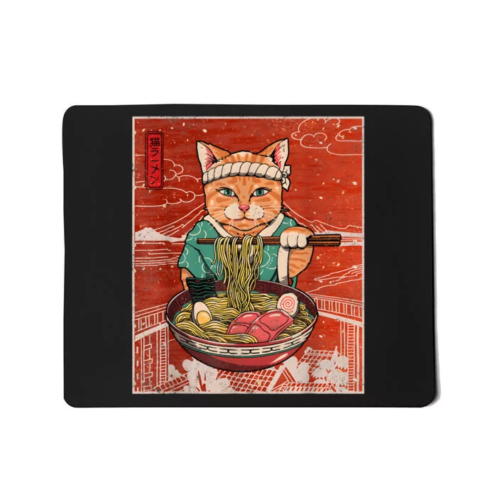 Kawaii Cat Japanese Black Anime Gift Girl Teenager Mousepad