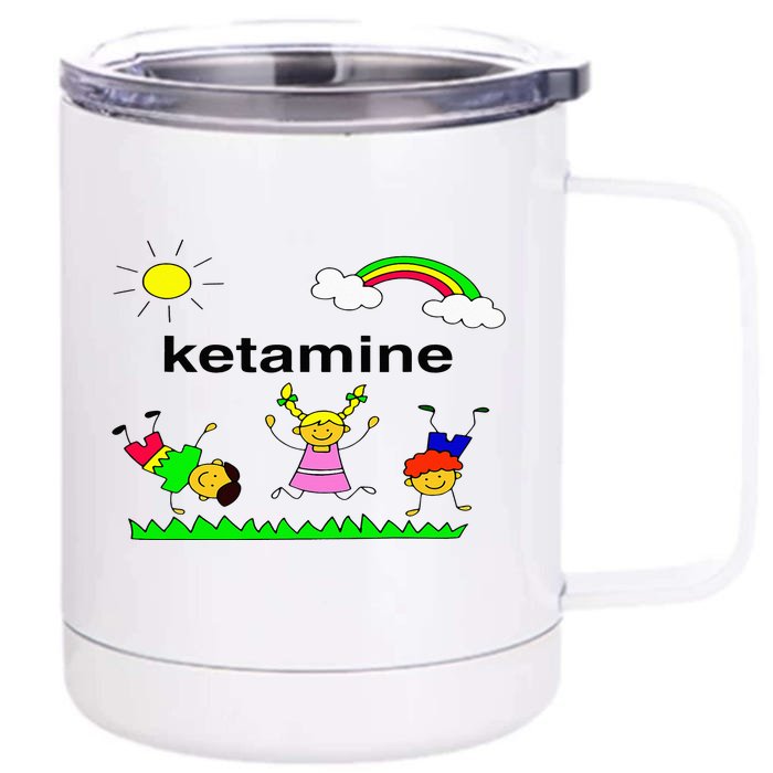 K.etamine Children Jumping Up And Having Fun Kids Front & Back 12oz Stainless Steel Tumbler Cup