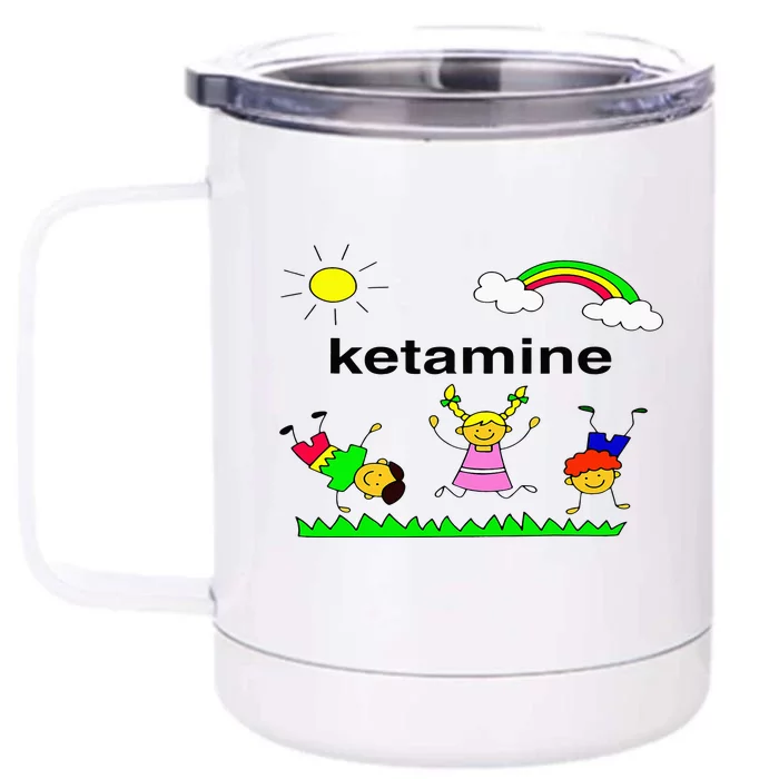 K.etamine Children Jumping Up And Having Fun Kids Front & Back 12oz Stainless Steel Tumbler Cup