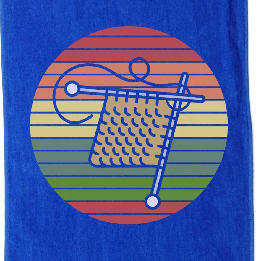 Knit Crocheter Knitter Crocheting Yarn Retro Knitting Gift Platinum Collection Golf Towel