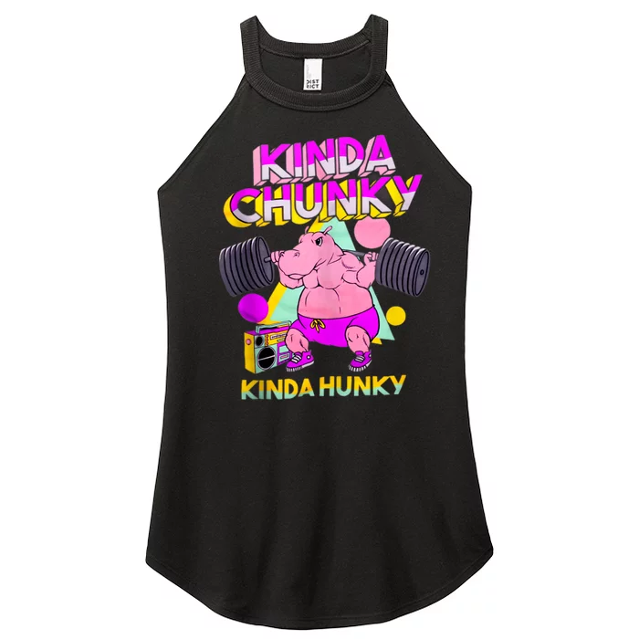 Kinda Chunky Kinda Hunky, Bodybuilding Gym Women’s Perfect Tri Rocker Tank