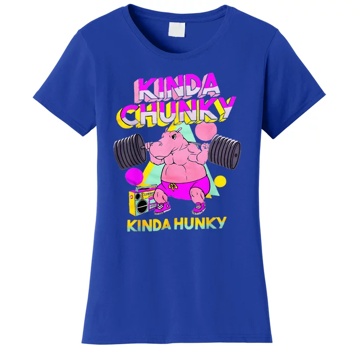 Kinda Chunky Kinda Hunky And Body Building Gym Women's T-Shirt