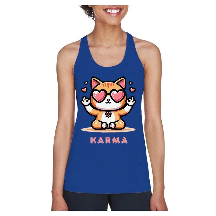 Karma Cat Women's Racerback Tank