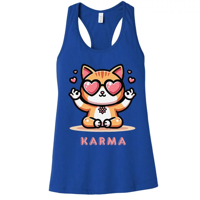 Karma Cat Women's Racerback Tank