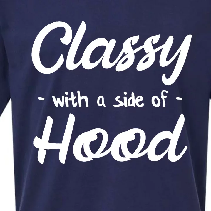 Kinda Classy Kinda Hood Side of Hood Sueded Cloud Jersey T-Shirt