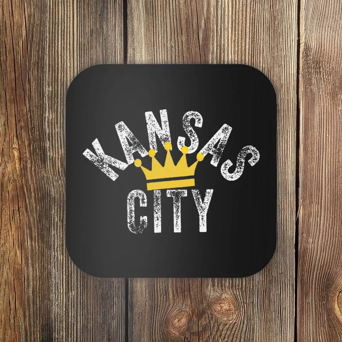 Kansas City Kc Crown Town Local Modern Style KC Cool Blue Coaster