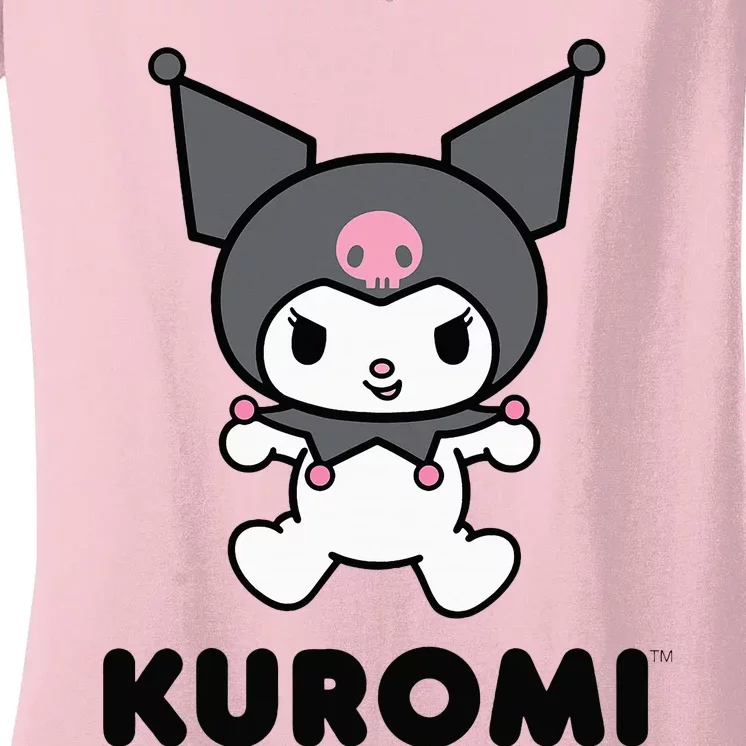 Kuromi Character Women's V-Neck T-Shirt