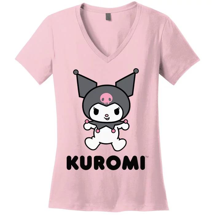 Kuromi Character Women's V-Neck T-Shirt