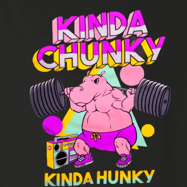 Kinda Chunky Kinda Hunky, Bodybuilding Gym Toddler Long Sleeve Shirt