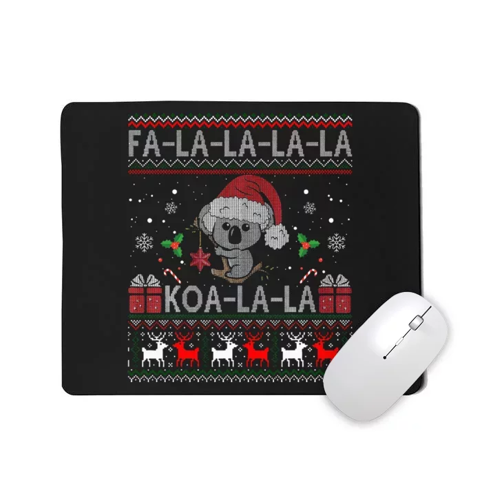 Koalalala Cute Koala Bear Australian Christmas Ugly Xmas Mousepad