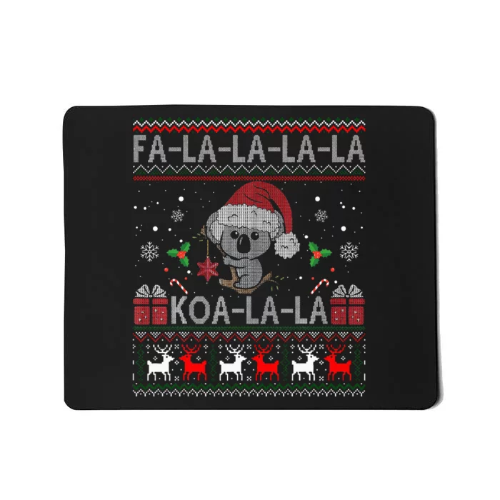 Koalalala Cute Koala Bear Australian Christmas Ugly Xmas Mousepad