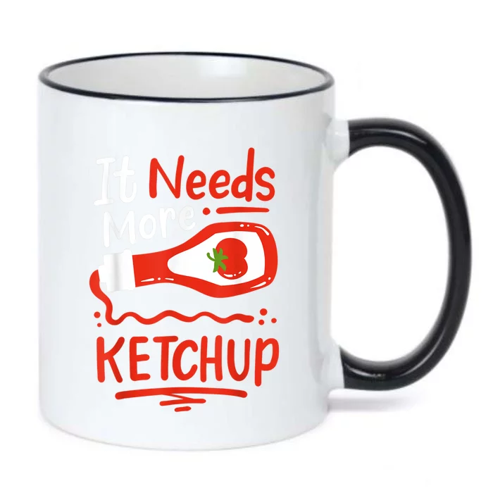 Ketchup Condiment Black Color Changing Mug