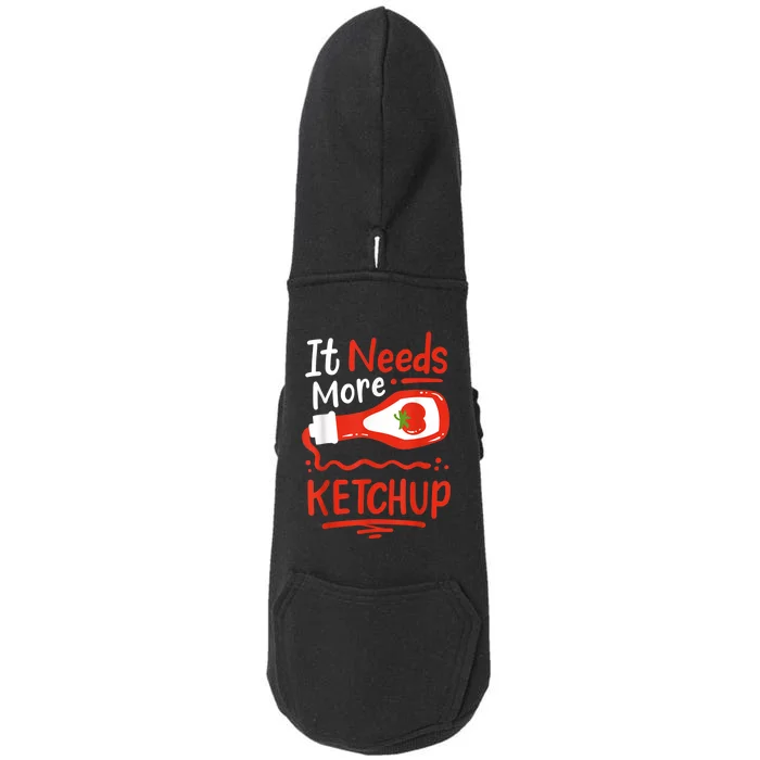 Ketchup Condiment Doggie 3-End Fleece Hoodie