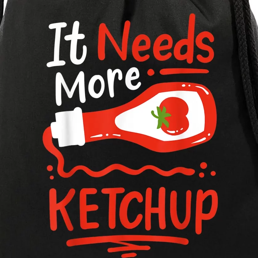 Ketchup Condiment Drawstring Bag