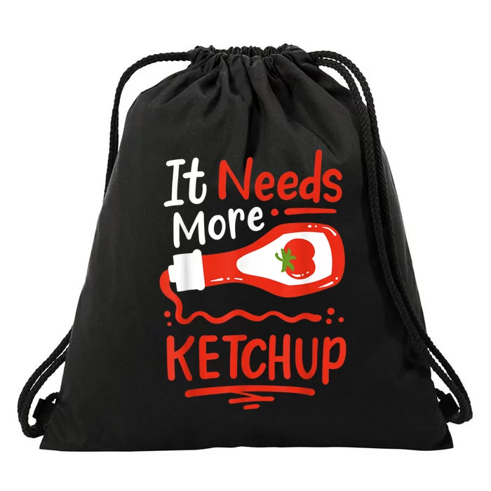 Ketchup Condiment Drawstring Bag