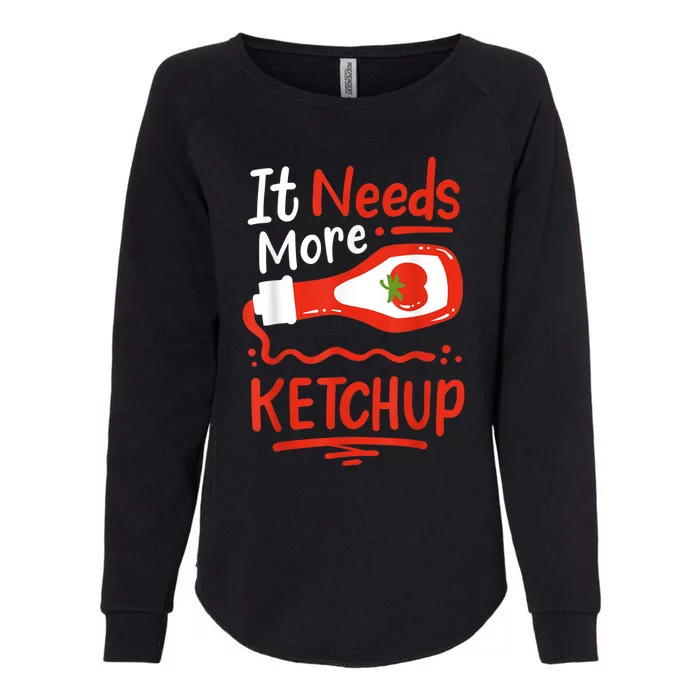 Ketchup Condiment Womens California Wash Sweatshirt