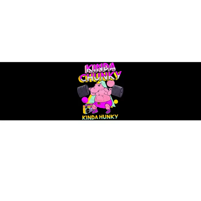 Kinda Chunky Kinda Hunky Bodybuilding Gym Bumper Sticker