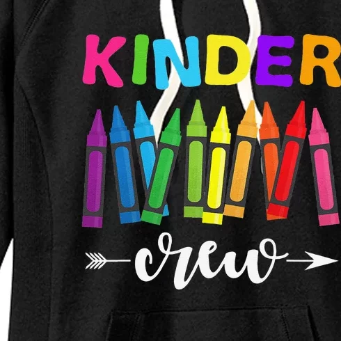 Kinder Crew Kindergarten Teacher 1st Day Of School Women's Fleece Hoodie