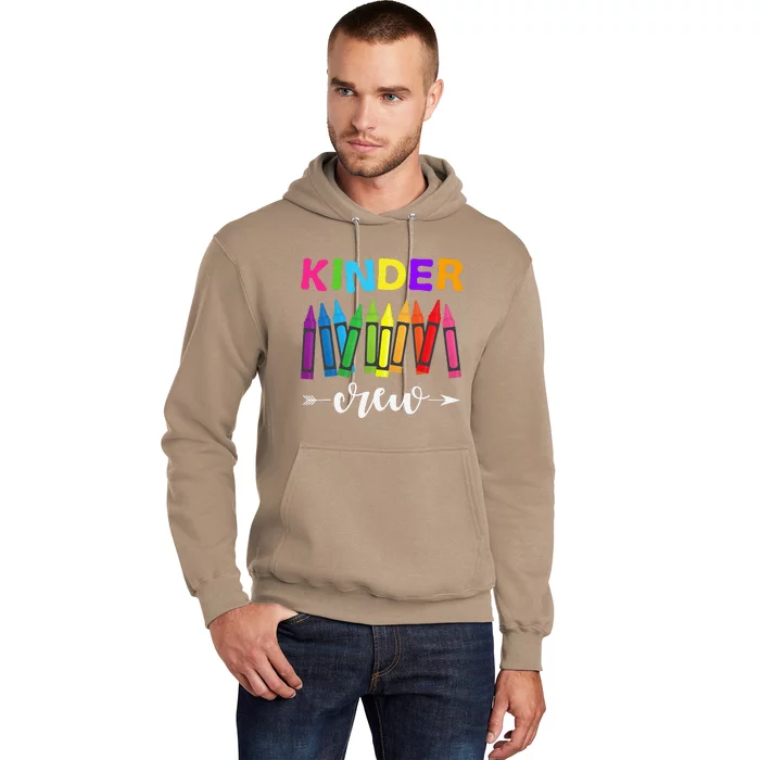 Kinder Crew Kindergarten Teacher 1st Day Of School Hoodie