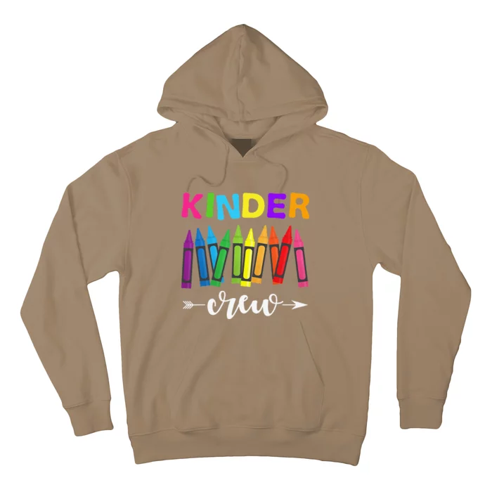 Kinder Crew Kindergarten Teacher 1st Day Of School Hoodie