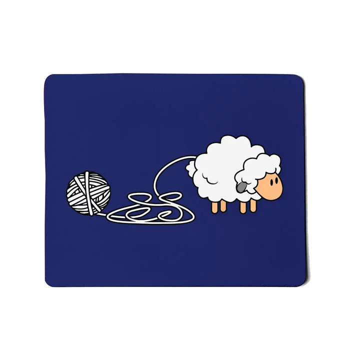 Knitting Crocheting Knitter Yarn Needle Mousepad