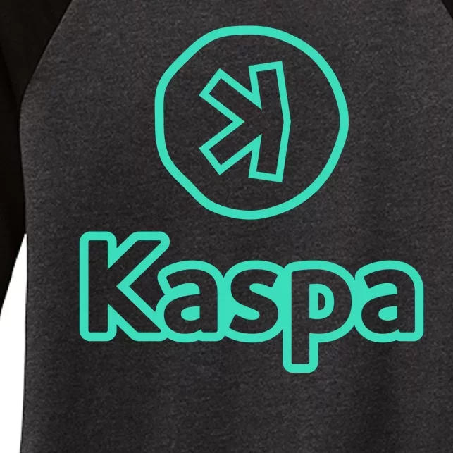 Kaspa Crypto Kaspa Merch Kaspa Gifts Kaspa Miner Kaspa Mining Kaspa Crypto Merch Women's Tri-Blend 3/4-Sleeve Raglan Shirt