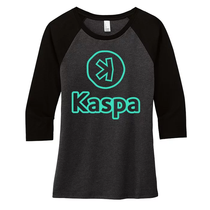 Kaspa Crypto Kaspa Merch Kaspa Gifts Kaspa Miner Kaspa Mining Kaspa Crypto Merch Women's Tri-Blend 3/4-Sleeve Raglan Shirt